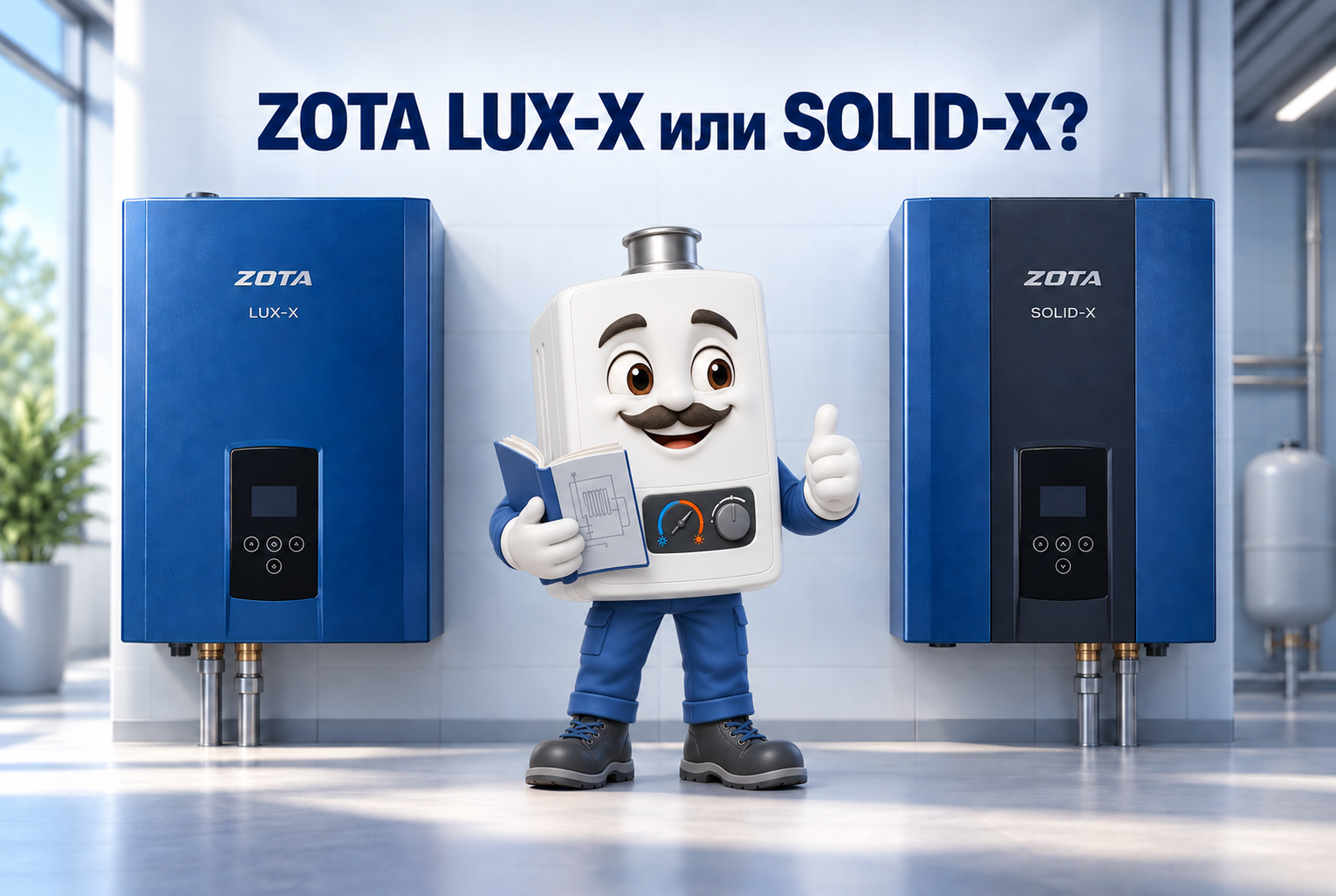 ZOTA LUX-X или SOLID-X, сравнение электрокотлов