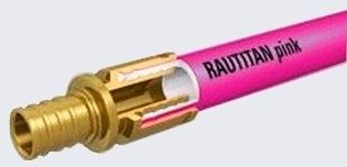 Труба из сшитого полиэтилена Pexay RAUTITAN pink+ (отопление)