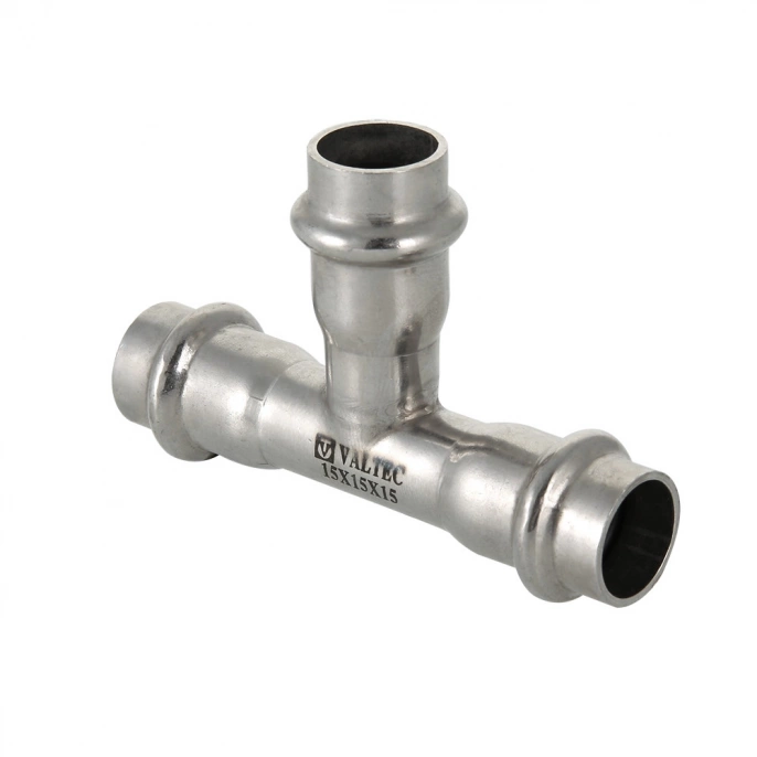 Тройник Inox-Press Valtec 22 x 22 x 22 мм
