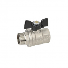 Кран шаровый Bugatti Oregon 3/4″ НР-ВР, 307, полнопроходной, ручка-бабочка