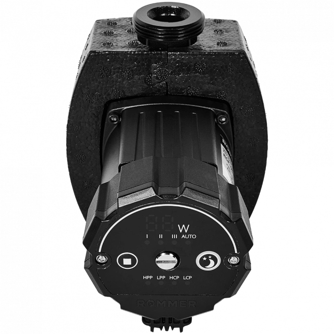 Насос циркуляционный Rommer PROFI EVO 25/60-180 с гайками и теплоизоляцией