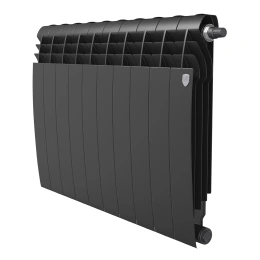 Биметаллический радиатор с нижним подключением Royal Thermo BiLiner Noir Sable 500 V 8 секций