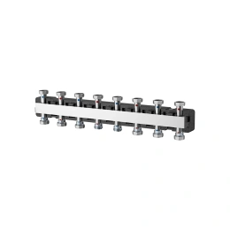 Распределительный коллектор Varmega V-Flow до 7 контуров, нержавеющая сталь, с термоизоляцией