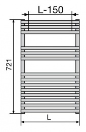 Полотенцесушитель водяной Zehnder Forma Inox LFI-070-050