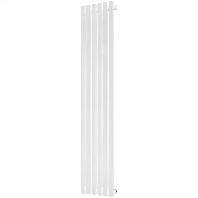 Трубчатый радиатор Stout TUBE QUADRO QV40-1750- 6 секций боковое подключение (белый муар)