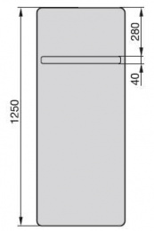 Полотенцесушитель водяной Zehnder Vitalo Bar VIP-125-050 (белый)