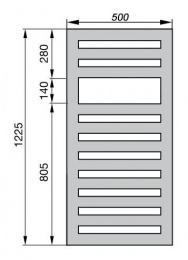 Электрический полотенцесушитель Zehnder Metropolitan Spa METE-080-050/ID (белый)