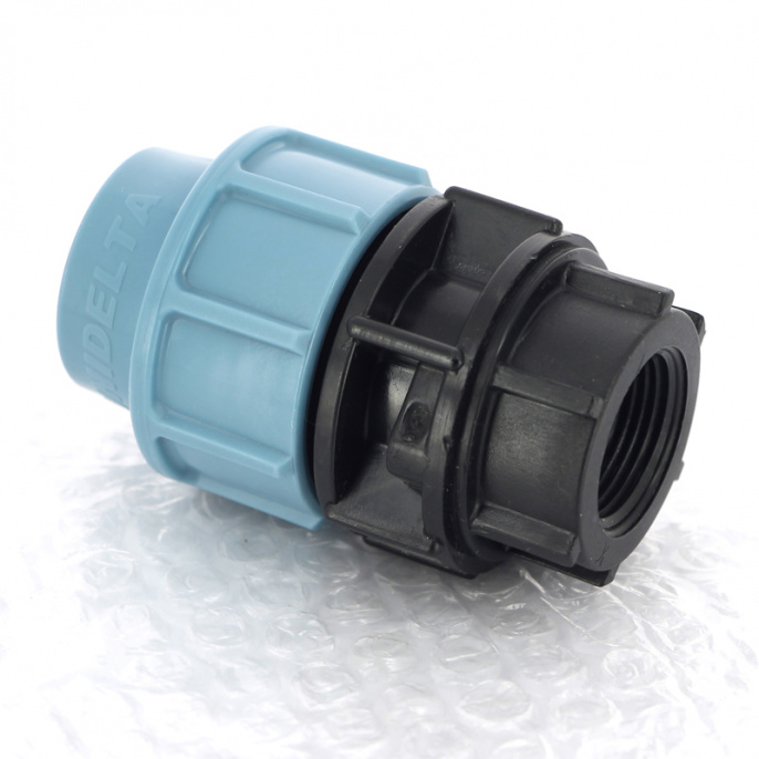 Муфта обжим-В для труб ПНД Unidelta 25x3/4