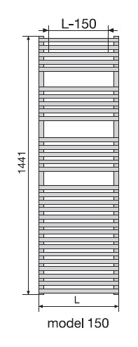 Полотенцесушитель водяной Zehnder Forma Inox LFI-150-050