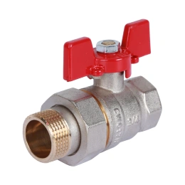 Кран шаровый Rommer 3/4″ ВР-НР ручка-бабочка с разъемным соединением
