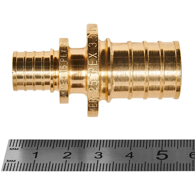 Муфта соединительная переходная Rommer 25x16 для труб из сшитого полиэтилена аксиальный