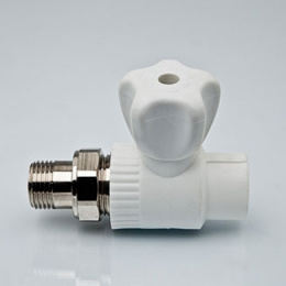 Кран шаровой для радиаторов прямой Tebo D 20 х 1/2"