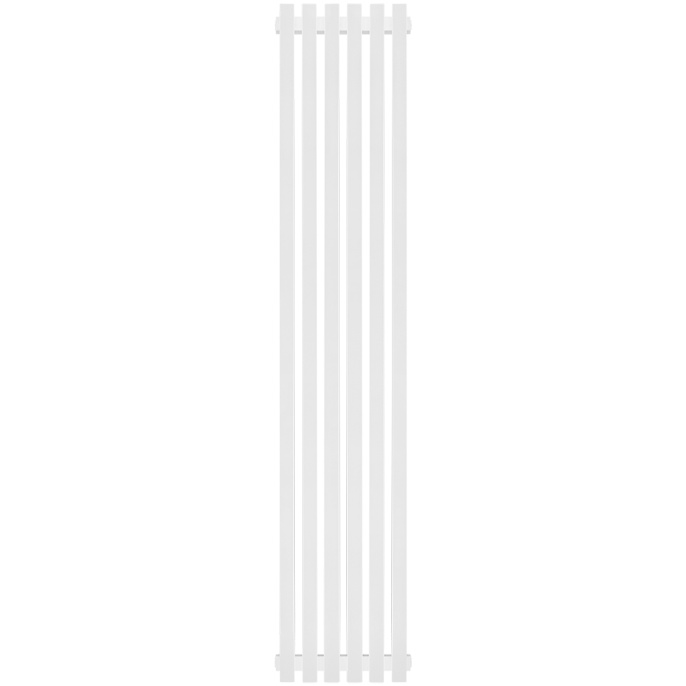 Трубчатый радиатор Stout TUBE QUADRO QV40-1750- 6 секций боковое подключение (белый муар)
