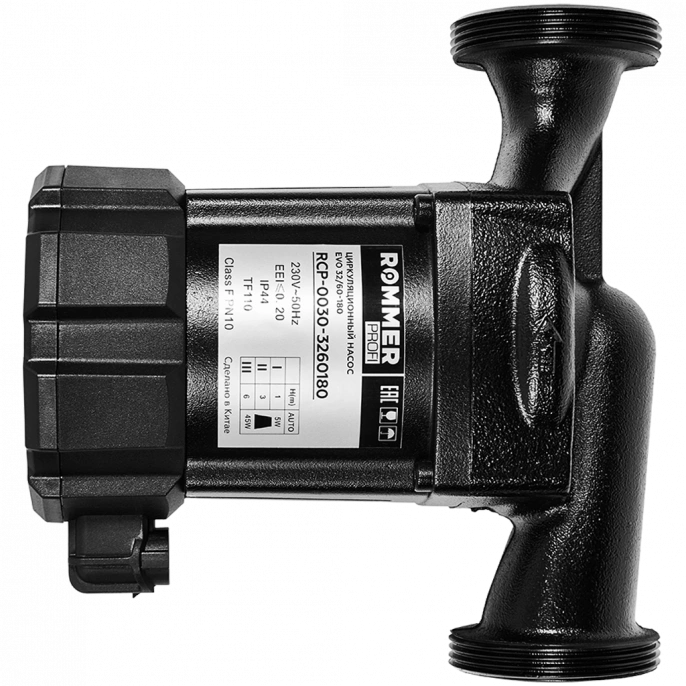 Насос циркуляционный Rommer PROFI EVO 32/60-180 с гайками и теплоизоляцией