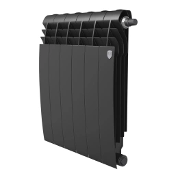 Биметаллический радиатор с нижним подключением Royal Thermo BiLiner Noir Sable 500 V 6 секций