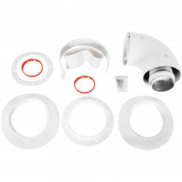 Начальный участок Rommer 90° универсальный D 60/100 (кроме Immergas и Navien Deluxe 75/100 стар.)