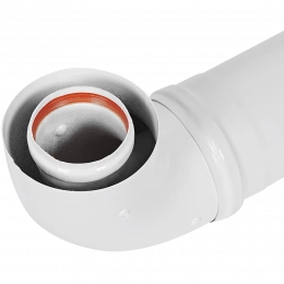 Комплект дымохода Rommer Антилёд D 60/100 - 1220 мм(Bosch,Buderus,Navien S/C/E,Baxi ECO Nova(кроме 31F и 1.31F)/Classic,Fondital) в комп. фланец