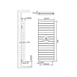 Биметаллический радиатор Royal Thermo PianoForte Tower Bianco Traffico (18 секций)