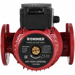 Насос циркуляционный Rommer FORCE 50-180F 380 V фланцевый