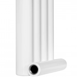 Трубчатый радиатор Stout TUBE ROUND R40 1-1750- 4 секции боковое подключение (белый)