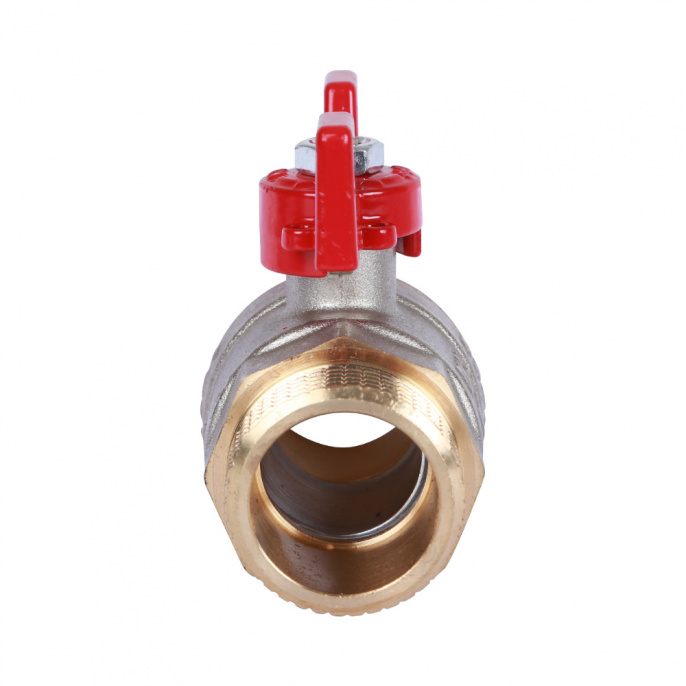 Кран шаровый Rommer 1" НР-НР, стандартный, ручка-бабочка