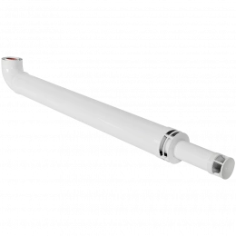 Комплект дымохода Rommer Антилёд D 60/100 - 1220 мм(Bosch,Buderus,Navien S/C/E,Baxi ECO Nova(кроме 31F и 1.31F)/Classic,Fondital) в комп. фланец