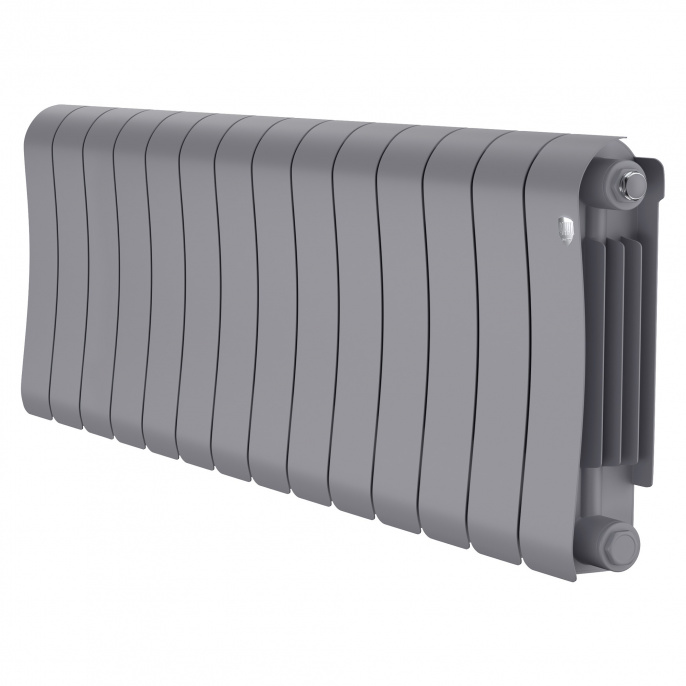 Радиатор биметаллический Royal Thermo Infinity 300 Silver Satin - 14 секций