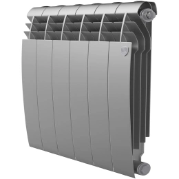 Биметаллический радиатор Royal Thermo BiLiner 500 Silver Satin (6 секций)