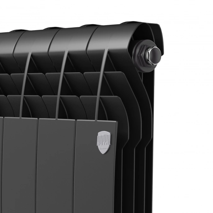 Биметаллический радиатор с нижним подключением Royal Thermo BiLiner Noir Sable 500 V 4 секции