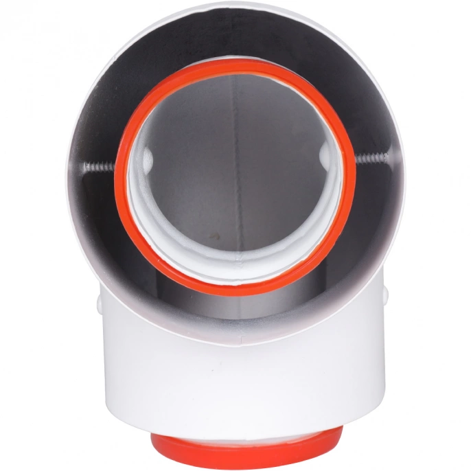 Начальный участок Rommer 90° D 60/100 (Baxi (кроме ECO Nova/Classic) хомут в комплекте + втулка D60 L-50