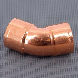 Угол двухраструбный 45 градусов пайка Viega 28