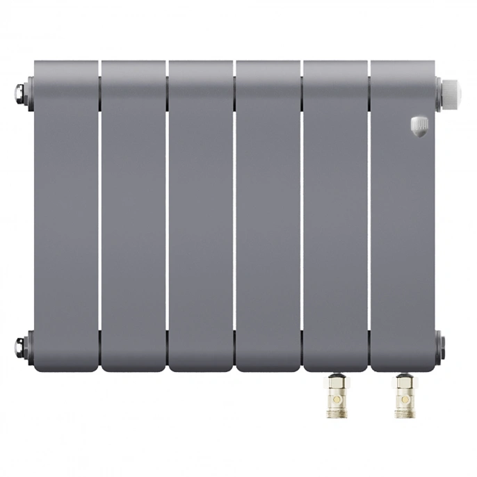 Радиатор биметаллический Royal Thermo Infinity 300 Silver Satin VR80 - 6 секций