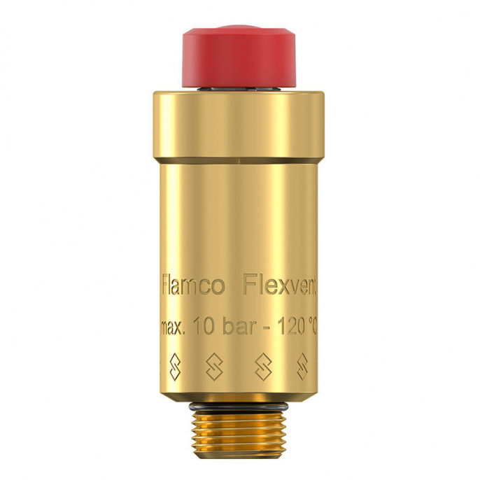 Автоматический поплавковый воздухоотводчик без отсечного клапана Flamco Flexvent 3/8"