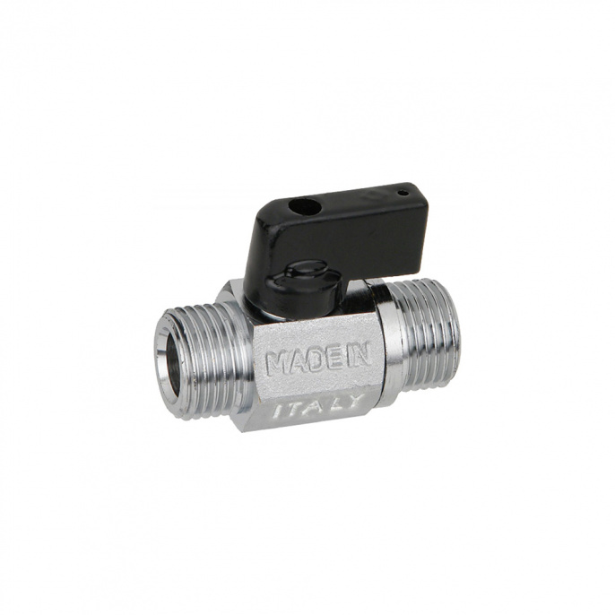 Кран шаровый Mini Bugatti Kansas 1/4" НР-НР, 810, неполнопроходной, ручка-флажок