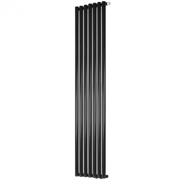 Трубчатый радиатор Stout TUBE ROUND R40 1-1750- 7 секций RT нижнее правое подключение (черный)
