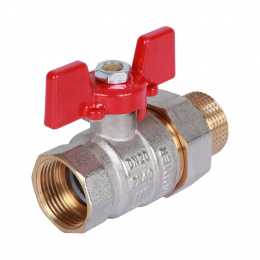 Кран шаровый Rommer 3/4″ ВР-НР ручка-бабочка с разъемным соединением