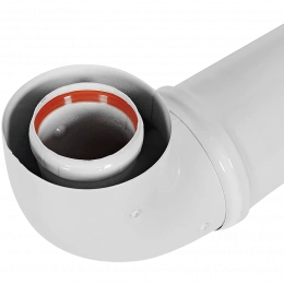 Комплект дымохода Rommer Антилёд D 60/100 - 1220 мм (Baxi(кроме ECO Nova/Classic), Haier, Viessmann, Kiturami, Mizudo, Oasis) хомут в комплекте