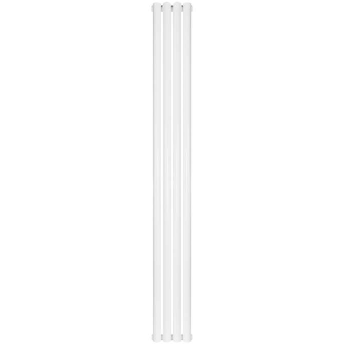 Трубчатый радиатор Stout TUBE ROUND R40 1-1750- 4 секции боковое подключение (белый)