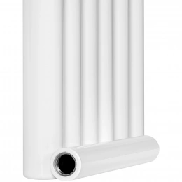 Трубчатый радиатор Stout TUBE ROUND R40 1-1750- 6 секций боковое подключение (белый)