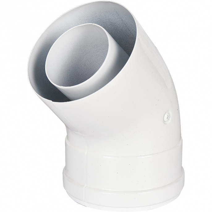 Отвод промежуточный раструбный Rommer 45° D 60/100 (наружный диаметр мама/папа)