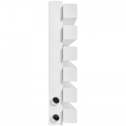 Трубчатый радиатор Stout TUBE QUADRO QV40-1750- 6 секций R нижнее правое подключение (белый муар)