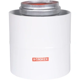 Начальный участок Rommer вертикальный D 60/100 (Baxi (кроме ECO Nova/Classic) хомут в комплекте + втулка D60 L-50