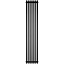 Трубчатый радиатор Stout TUBE QUADRO QV40-1750- 6 секций боковое подключение (черный матовый муар)