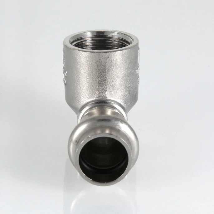 Угольник Inox-Press Valtec 18 мм х 1/2" (вн.резьба)