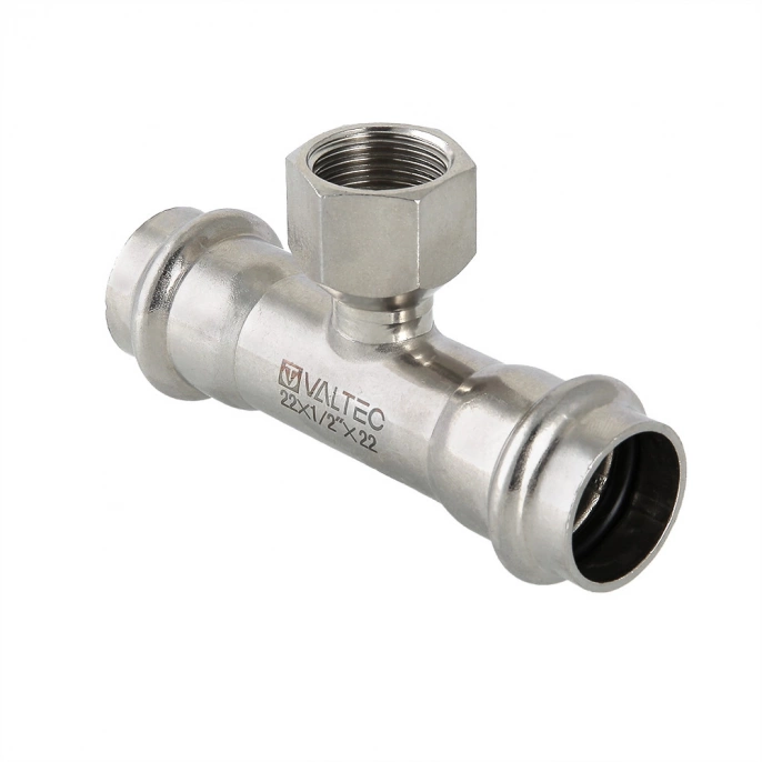 Тройник Inox-Press Valtec 28 мм х 3/4" (вн.резьба)