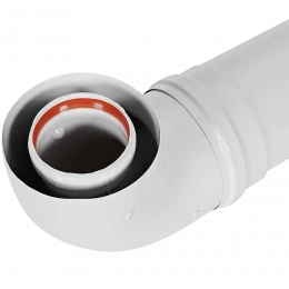 Комплект дымохода Rommer Стандарт D 60/100 - 900 мм (Bosch,Buderus,Navien S/C/E,Baxi ECO Nova(кроме 31F и 1.31F)/Classic,Fondital)
