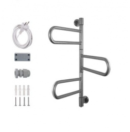 Полотенцесушитель электрический Energy U chrome G3K 37 W поворотный