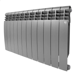 Биметаллический радиатор Royal Thermo BiLiner 500 Silver Satin (12 секций)