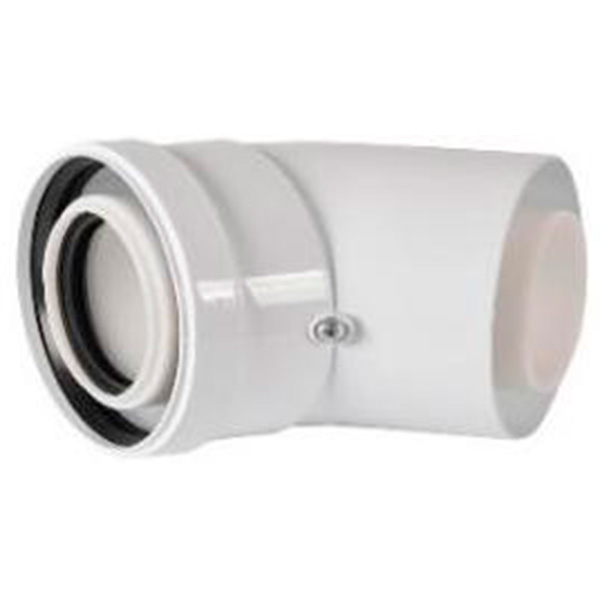 Отвод конденсационный Rommer угол 45° D 60/100