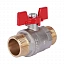 Кран шаровый Rommer 1″ НР-НР, стандартный, ручка-бабочка
